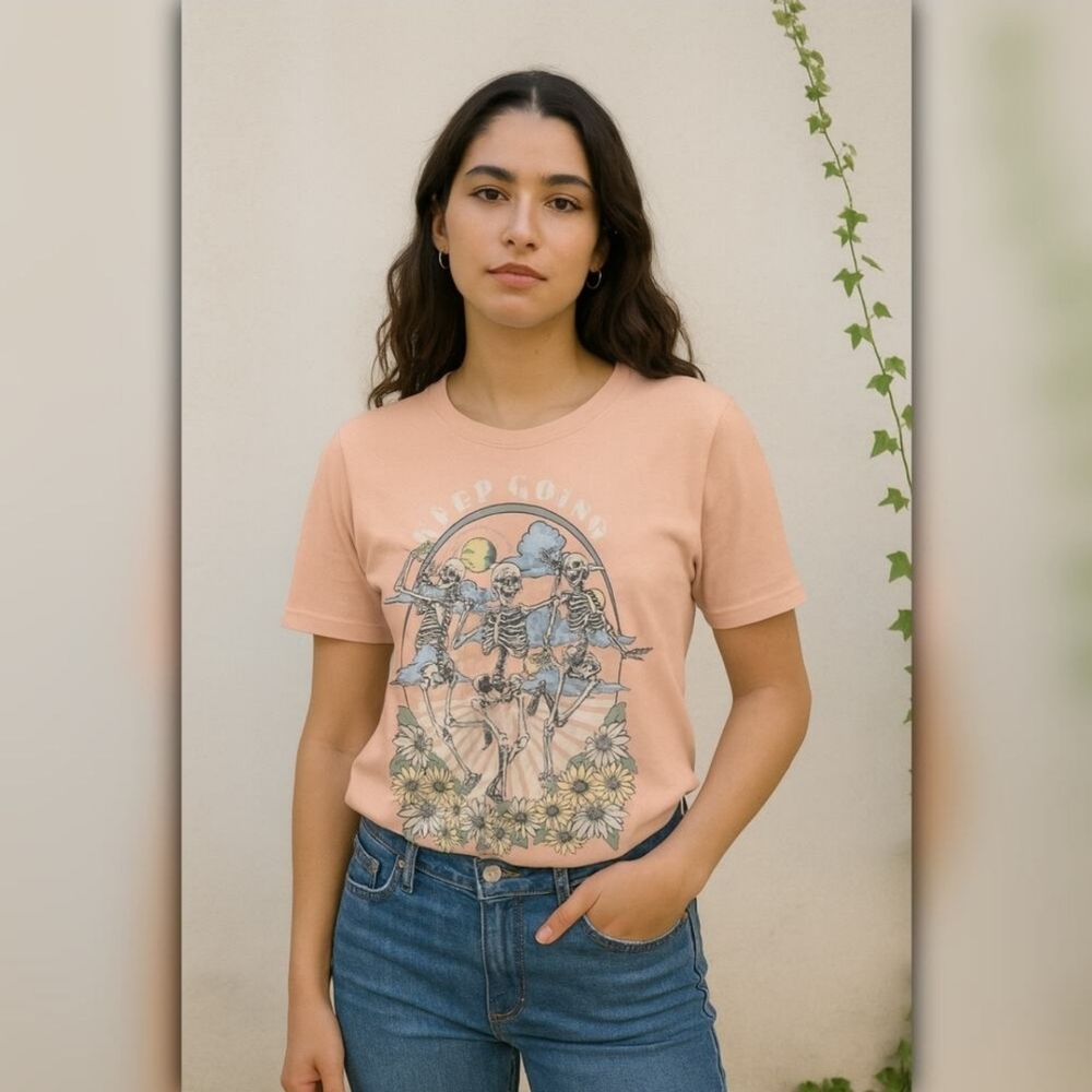 Peach Graphic Tee